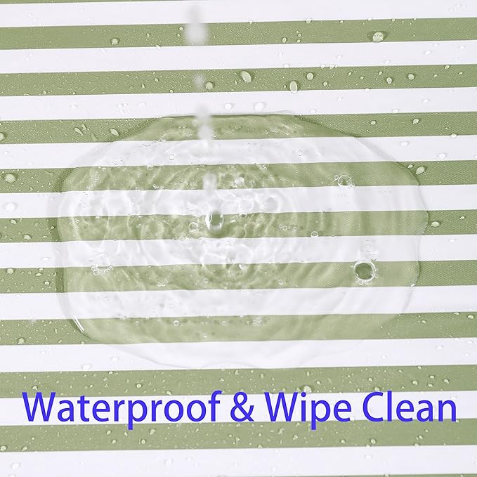 Walrus Round Vinyl Fitted Tablecloth with Flannel Backing Elastic Edge Design Table Cover Waterproof Oil-Proof PVC Table Cloth Stain-Resistant Best for 32"-36" Round