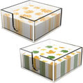 Rubtlamp 2Pcs Acrylic Napkin Holder Bathroom - 0.2Inch Thickness Acrylic Guest Towel Napkin Holder - Hand Towel Tray for Kitchen, Parties, Weddings, Party, Hotel, Restaurant (Clear, 5.5”X5.5”X2.5”)
