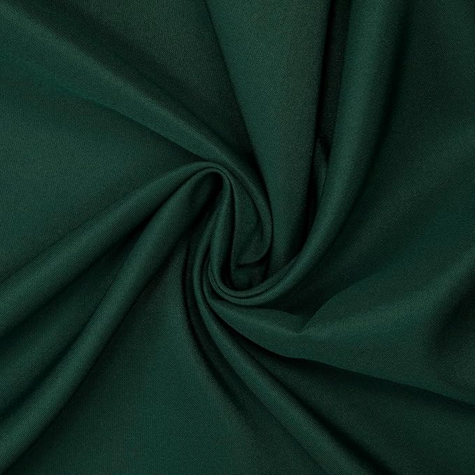 Gee Di Moda Round Tablecloth - 120 Inch Hunter Green Round Table Cloth for 60 to 96 Inch Round Tables - Heavy Duty Washable Fabric - for Buffet Table, Holiday Party, Dinner, Wedding & Baby Shower