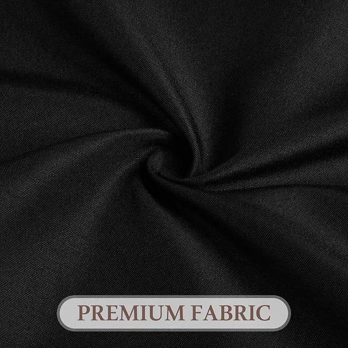 12 Pack Round Tablecloth 90 Inch Cloth Black Tablecloth for Round Tables, Washable Polyester Table Cloth Stain and Wrinkle Resistant Decorative Table Cover for Wedding Party Dining Banquet