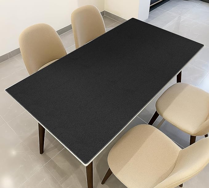 Warmstar Leather Table Cover 35 x 59 Inch, 1.8MM Thick PVC Table Protector Waterproof, Desk Cover Protector Non-Slip Desk Pad for Kitchen, Dresser, Gaming Desk,Dining Room Table