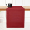 D'Moksha Homes Linen Red Table Runner 108 Inches Long - 100% Pure Linen Dining Table Runner 14 x 108 Inch for Valentines, Spring - Machine Washable