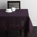 Solino Home Grape Linen Tablecloth 54 x 72 Inch - Athena, 100% Pure Linen Rectangle Tablecloth - Machine Washable Table Cloth for Winter, Valentines, Spring, Easter