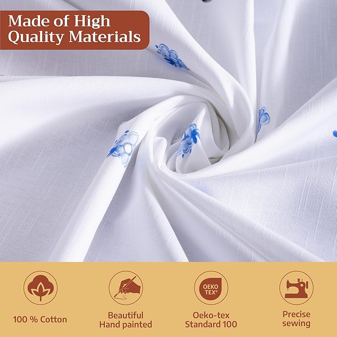 Maison d' Hermine Table Cloth Square Table 100% Cotton 54 x 54 Inches Tablecloth Reusable Decorative for Dining Room Farmhouse Home Valentines Day Decorations Spring Summer - Amsterdam Canals