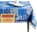 Maison d' Hermine Table Cloth Rectangle Table 100% Cotton 70 x 90 Inches Tablecloth Reusable Decorative for Dining Room Farmhouse Home Valentines Day Decorations Spring Summer - Summer Blues
