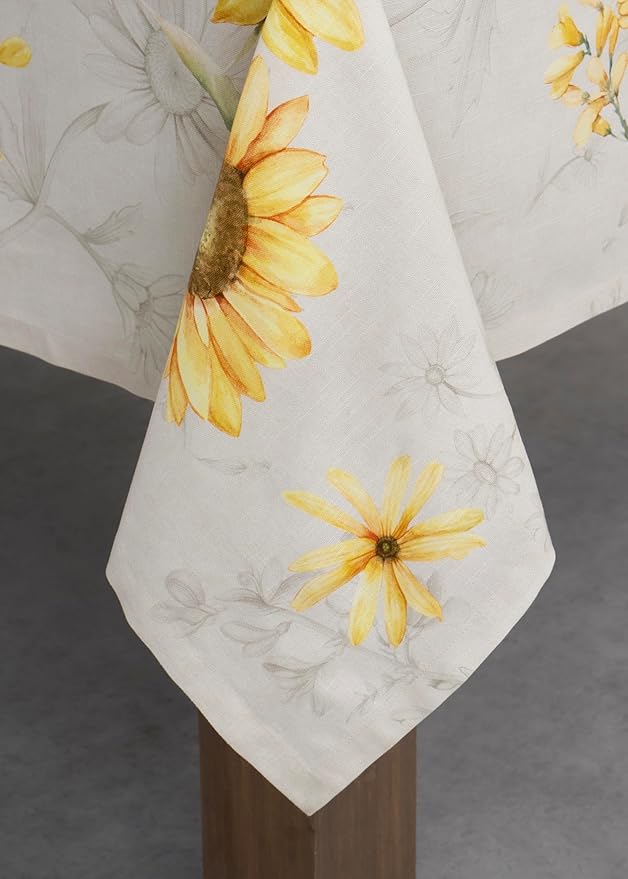 Maison d' Hermine Table Cloth Square Table 100% Cotton 54 x 54 Inches Tablecloth Reusable Decorative for Dining Room Farmhouse Home Valentines Day Decorations Spring Summer - Candice