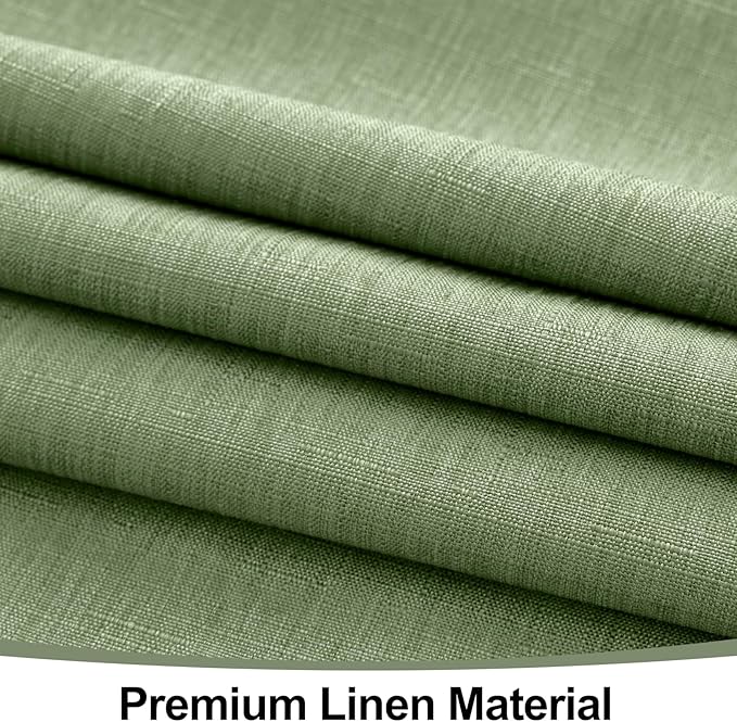Smiry Square Table Cloth Linen Textured, Waterproof Spillproof Anti-Wrinkle Burlap Tablecloth, Washable Decorative Fabric Table Cover for Dining, Party, Banquet, 60 x 60 Inch, Sage Green