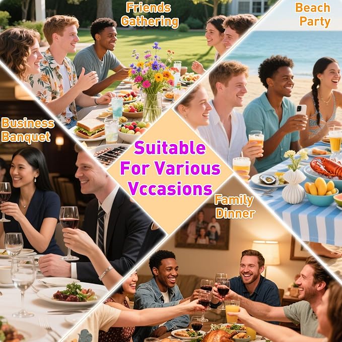 Oval Silicone Placemat Set of 4,Heat Resistant Placemats, Silicone Table Mats,Non-Slip Dining Mat for Home,Waterproof Easy Clean Kids Placemats,17"x12" Ultra-Thin Translucent (4Pcs, Yellow)