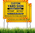 Custom Yard Signs with Metal Stakes by DreamController | Personalized Lawn Signs for Businesses, Events & Campaigns | HD Printed Outdoor Signage | Made in USA | Available in 24"×18" and 36"×24"