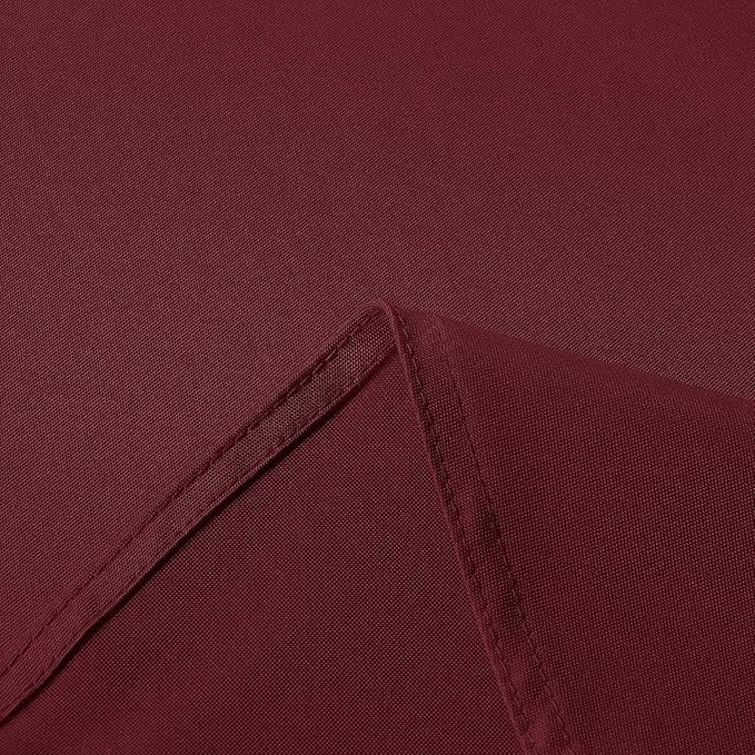 sancua Rectangle Tablecloth - 54 x 120 Inch - Stain and Wrinkle Resistant Washable Polyester Table Cloth, Decorative Fabric Table Cover for Dining Tables, Buffet Parties and Camping, Burgundy