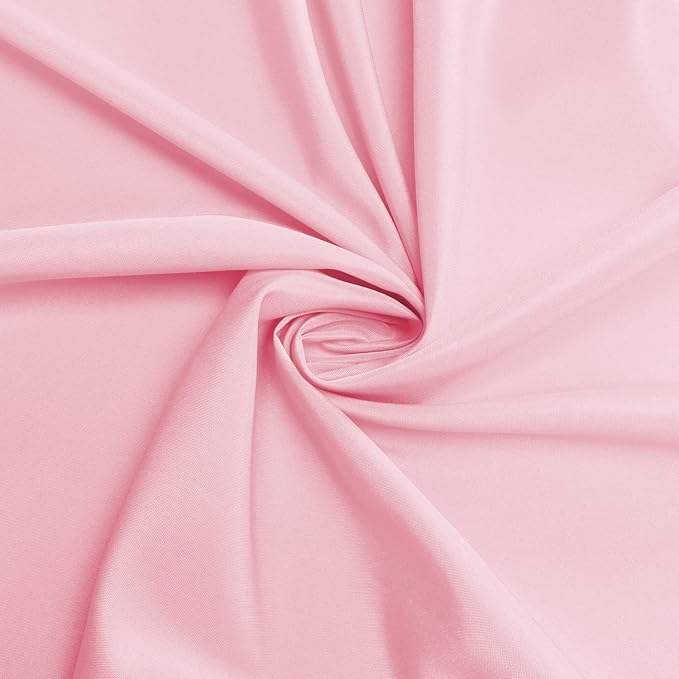 sancua Rectangle Tablecloth - 54 x 108 Inch - Stain and Wrinkle Resistant Washable Polyester Table Cloth, Decorative Fabric Table Cover for Dining Tables, Buffet Parties and Camping, Pink