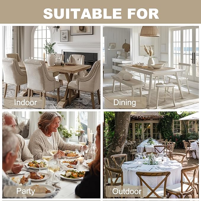 Hiasan Faux Linen Square Tablecloth - Wrinkle and Stain Resistant Washable Table Cloth for Kitchen Dining Room Holiday Table Cover for Dinner, Green, 70 x 70 Inch