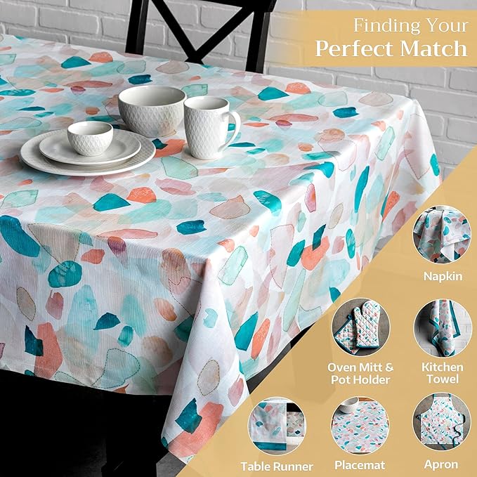 Maison d' Hermine Table Cloth Rectangle Table 100% Cotton 70 x 120 Inches Tablecloth Reusable Decorative for Dining Room Farmhouse Home Valentines Day Decorations Spring Summer - Summer Picnic