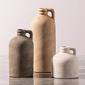 Ceramic Vase Home Table Decor - Flower Vase Set of 3 Living Room Kitchen Decorations Farmhouse Modern Rustic Vases Decorative Centerpiece for Shelf Bedroom Office Bathroom Dining Coffee Desk