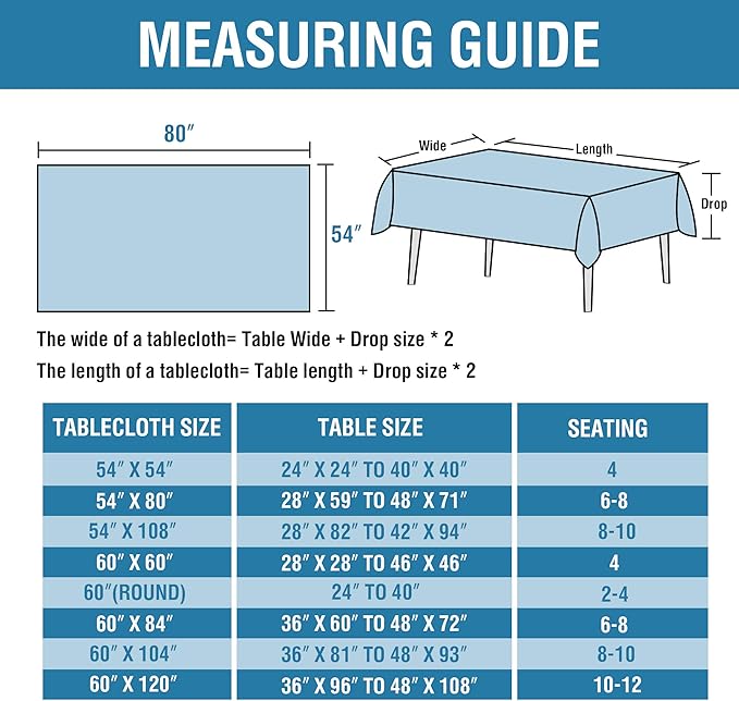 H.VERSAILTEX Linen Textured Table Cloths 54 x 80 Inch Premium Solid Tablecloth Spill-Proof Waterproof Table Cover for Dining Buffet Feature Extra Soft and Thick Fabric Wrinkle Free, Ivory