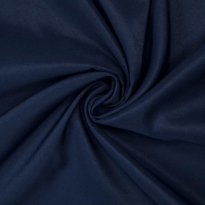 Gee Di Moda Cloth Napkins - 17 x 17 Inch Navy Blue Dinner Napkins - Set of 12 Soft & Absorbent Washable Fabric Cloth Table Napkins with Hemmed Edges for Hotel Restaurant, Holiday Parties & Wedding