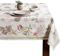 Maison d' Hermine Table Cloth Rectangle Table 100% Cotton 70 x 90 Inches Fall Tablecloth Reusable Everyday Use for Thanksgiving Christmas Decorations Dining Farmhouse Party (Christmas Dew)