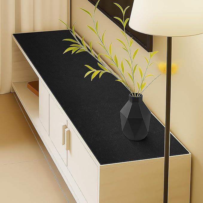 Warmstar Leather Table Cover 42 x 90 Inch, 1.8MM Thick PVC Table Protector Waterproof, Desk Cover Protector Non-Slip Desk Pad for Kitchen, Dresser, Gaming Desk,Dining Room Table