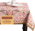 Maison d' Hermine Table Cloth Rectangle Table 100% Cotton 60 x 108 Inches Fall Tablecloth Reusable Everyday Use for Thanksgiving Christmas Decorations Dining Farmhouse Party (Damask)