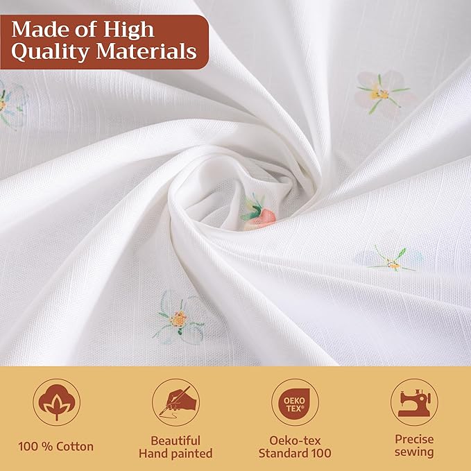 Maison d' Hermine Table Cloth Rectangle Table 100% Cotton 70 x 90 Inches Tablecloth Reusable Decorative for Dining Room Farmhouse Home Valentines Day Decorations Spring Summer - Bunny Party