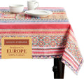 Maison d' Hermine Table Cloth Square Table 100% Cotton 60 x 60 Inches Fall Tablecloth Reusable Everyday Use for Thanksgiving Christmas Decorations Dining Farmhouse Party (Ispahan)