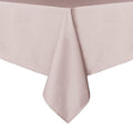 sancua Square Tablecloth - 54 x 54 Inch - Stain and Wrinkle Resistant Washable Polyester Table Cloth, Decorative Fabric Table Cover for Dining Tables, Buffet Parties and Camping, Blush