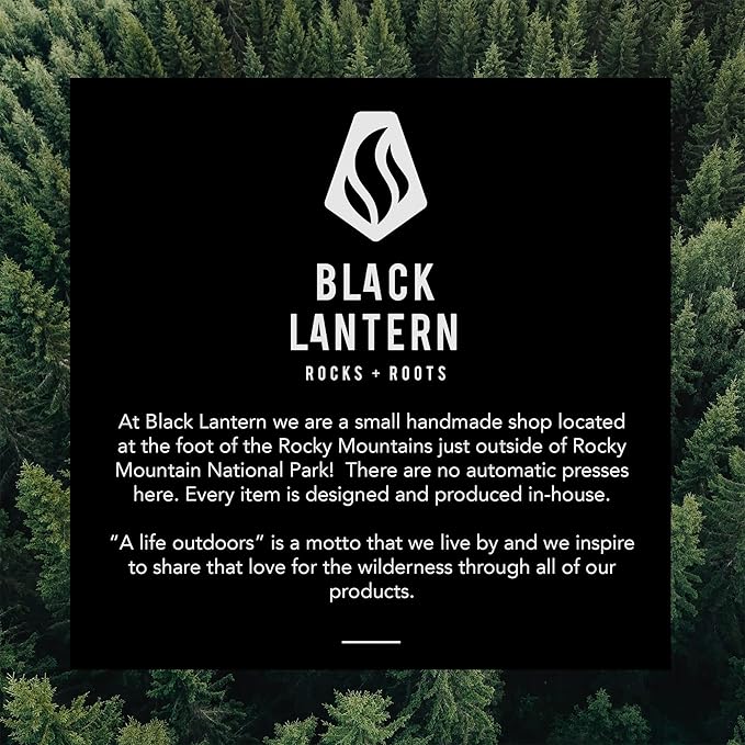 Black Lantern Set of 4 Whiskey Glasses - Nature Themed Drinking Glasses - Set of Four 11oz. Glasses - Premium Rock Glass Set for Whisky Scotch Cocktails and Bourbon (Forest Landscape)