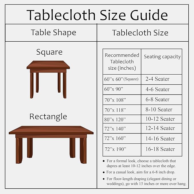 CPC Autumn Vine Tablecloth 100% Cotton 60x60 Inch Indian Block Print Rectangle Table Cover, Table Cloth for Gifting in Weddings, Halloween, Fall, Christmas, Thanksgiving