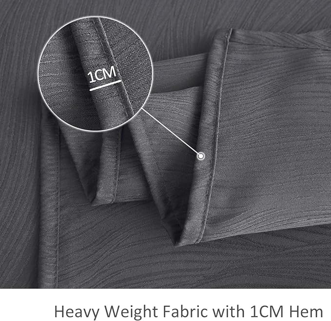 maxmill Jacquard Tablecloth Swirl Design Spillproof Wrinkle Free Heavy Weight Soft Table Cloth Decorative Fabric Table Cover for Outdoor and Indoor Use Oblong 60 x 120 Inch Charcoal