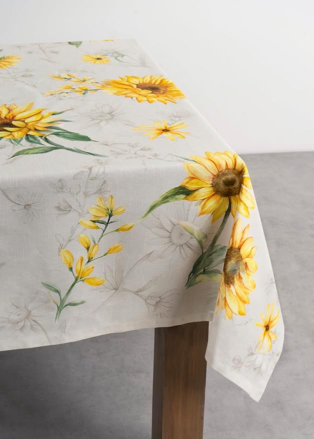 Maison d' Hermine Table Cloth Rectangle Table 100% Cotton 60 x 120 Inches Tablecloth Reusable Decorative for Dining Room Farmhouse Home Valentines Day Decorations Spring Summer - Candice
