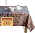 Maison d' Hermine Table Cloth Rectangle Table 100% Cotton 70 x 90 Inches Fall Tablecloth Reusable Everyday Use for Thanksgiving Christmas Decorations Dining Farmhouse Party (Imperfection)