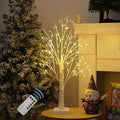 144 LED Birch Tree Lights with Remote Control, DIY Artificial Tree Lamp with Timer, Twinkle Lighted Tree 3 AA or USB Powered, Fairy Light Spirit Trees for Christmas Decor (Warm White)