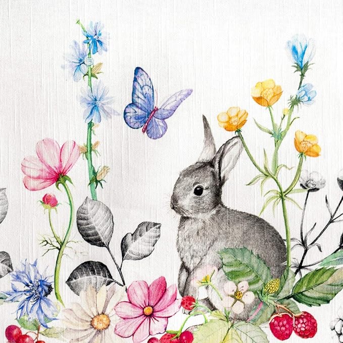 Maison d' Hermine Table Cloth Rectangle Table 100% Cotton 70 x 140 Inches Tablecloth Reusable Decorative for Dining Room Farmhouse Home Valentines Day Decorations Spring Summer - Printemps
