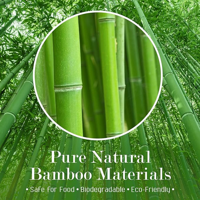 Minisland Grass Green Pearl Cocktail Picks, 4.7 Inch Long Bamboo Fancy Toothpicks for Appetizers, Decorative Spring Summer Holiday Party Food Drink Garnish Fruit Kabob Skewer Sticks 100 Counts -MSL453