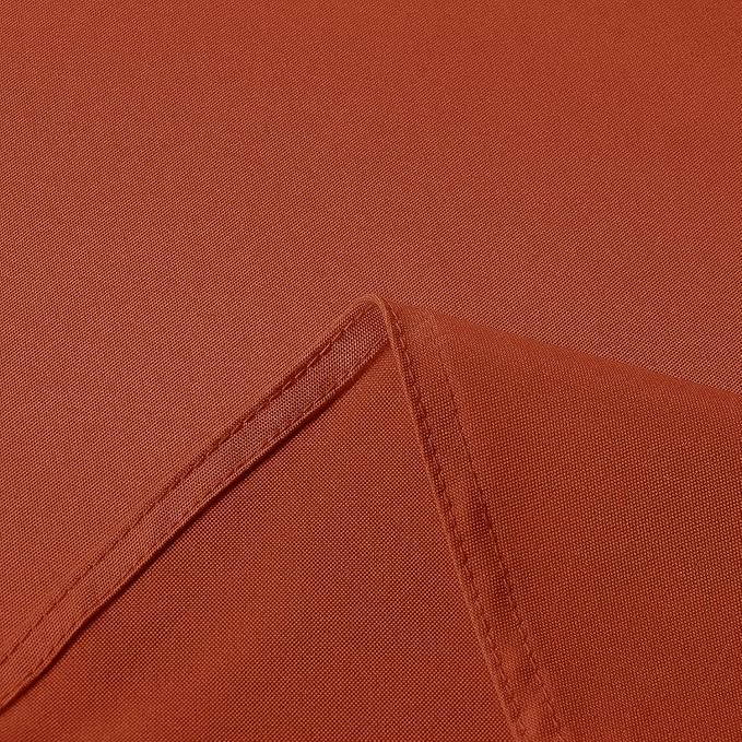 sancua Fall Tablecloth for 6 Foot Tables, 60 x 102 Inch Burnt Orange - Stain and Wrinkle Resistant Rectangle Table Cloth, Fabric Thanksgiving Table Cover for Dining Buffet Parties, Rust Pumpkin Orange