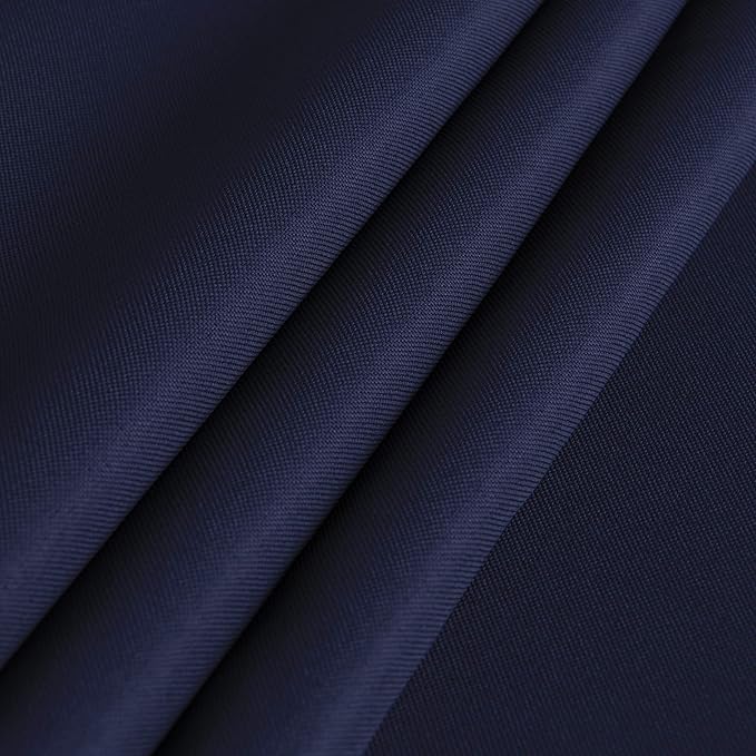sancua Square Tablecloth - 60 x 60 Inch - Water Resistant Spill Proof Washable Polyester Table Cloth, Decorative Fabric Table Cover for Dining Tables, Buffet Parties and Camping, Navy