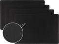 Faux Leather Placemats, PU Table Mats, Set of 4, Waterproof, Stain Resistant, Heat Resistant, Non-Slip Easy to Clean for Kitchen Dining Table,Conference Table