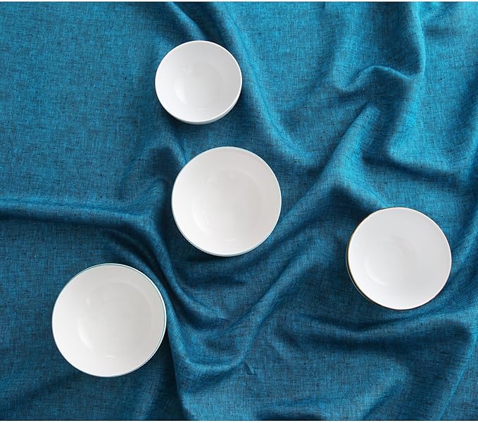 Solino Home Linen Tablecloth 60 x 132 Inch - 100% Pure Linen Chambray Teal Table Cloth for Rectangle Tables - Athena, Machine Washable Tablecloth for Spring, Easter, St Patricks Day