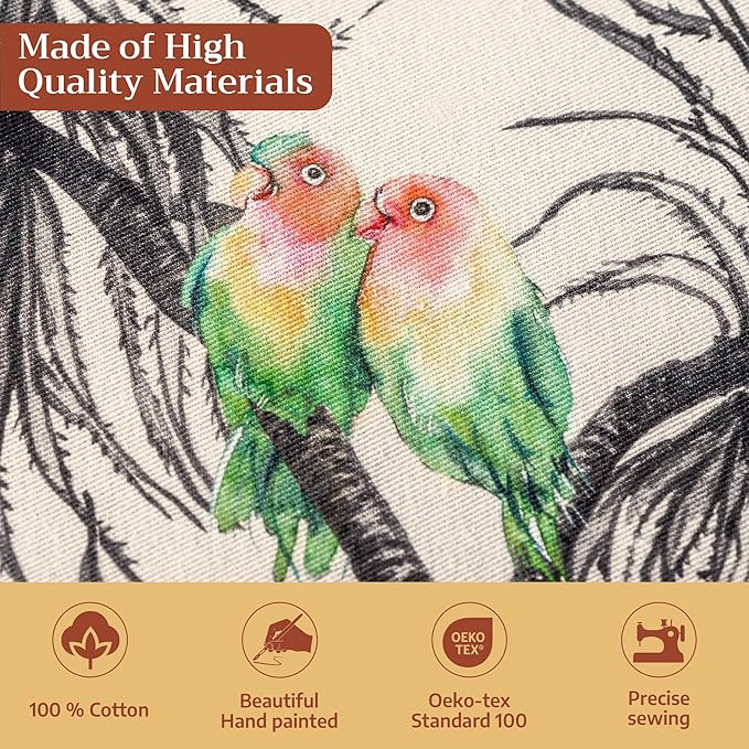 Maison d' Hermine Table Cloth Rectangle Table 100% Cotton 70 x 108 Inches Fall Tablecloth Reusable Everyday Use for Thanksgiving Christmas Decorations Dining Farmhouse Party (Amazonia)