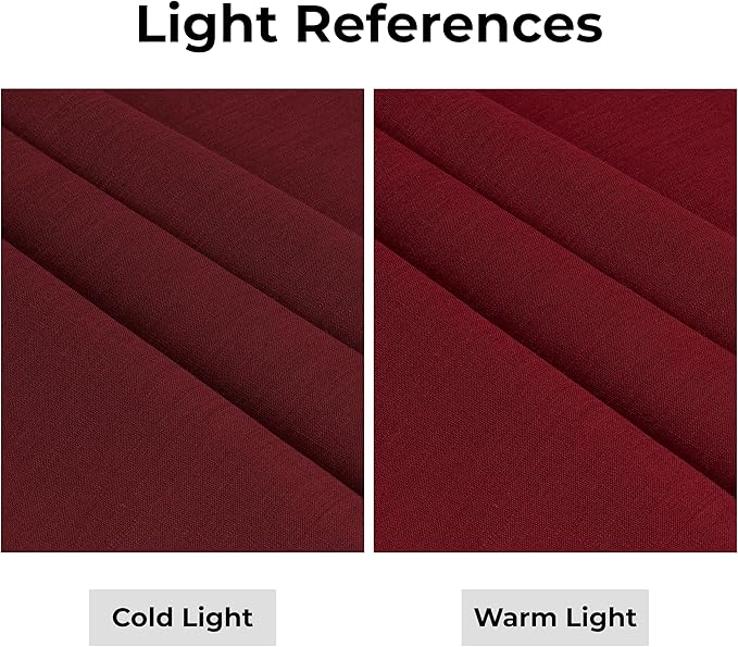 D'Moksha Homes Linen Dark Red Table Runner 108 Inches Long - 100% Pure Linen Dining Table Runner 14 x 108 Inch for Valentines, Spring - Machine Washable