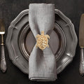 Decozen Set of 8 Gold Napkin Rings in Turtle Design Festive Table Decor Setting for Holiday Wedding, Birthday, Kitchen, Home Decor Housewarming Gift - Mothers Day Decorations