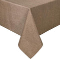 Hiasan Faux Linen Rectangle Tablecloth - Wrinkle and Stain Resistant Washable Table Cloth for Kitchen Dining Room Holiday Table Cover for Dinner, Khaki, 70 x 120 Inch