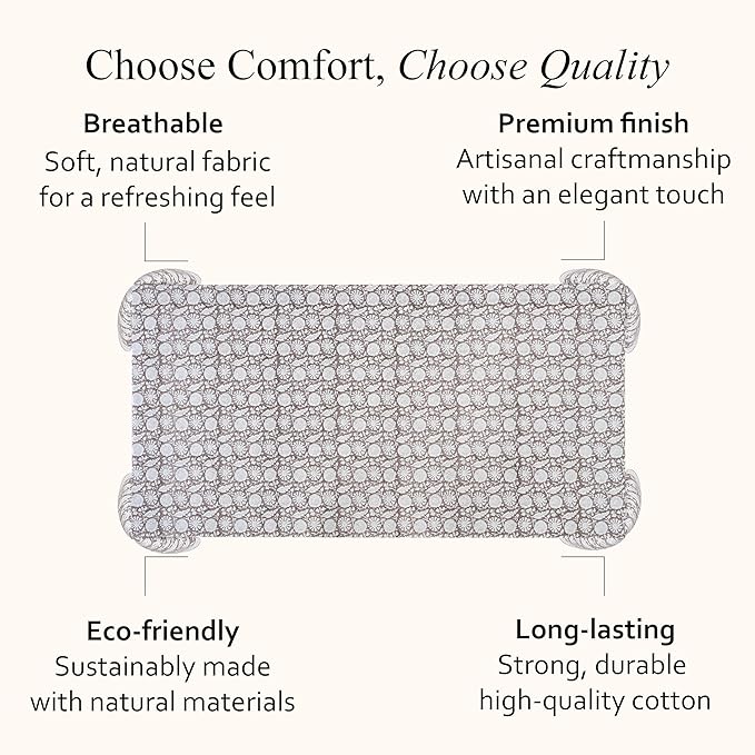 CPC Rustic Brown Tablecloth 100% Cotton 70x108 Inch Indian Block Print Rectangle Table Cover, Table Cloth for Gifting in Weddings, Halloween, Fall, Christmas, Thanksgiving