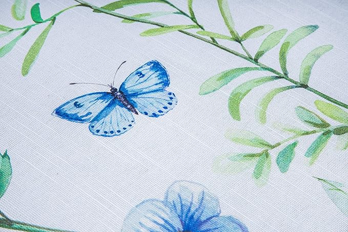Maison d' Hermine Table Cloth Rectangle Table 100% Cotton 54 x 72 Inches Tablecloth Reusable Decorative for Dining Room Farmhouse Home Valentines Day Decorations Spring Summer - Just Floral