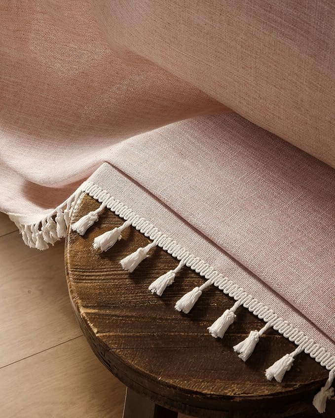 ZeeMart Contrast Linen Table Cloth Square Table Cloths 60x60 Inch Orange, Farmhouse Style Heavy Weight Burnt Orange Fall Tablecloth, Water Resistant Burlap Tablecloths