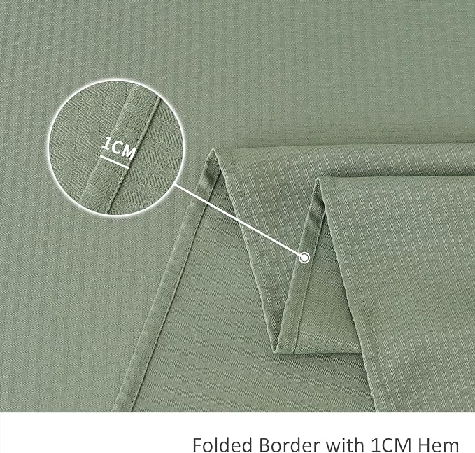 maxmill Tablecloth Weaved Texture Stain Resistant Waterproof, Wrinkle Resistant Washable Table Cloth, Fabric Table Cover for Dining Room, Indoor Outdoor Use, Rectangle 60 x 120 Inch, Sage Green
