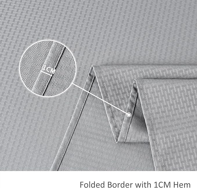 maxmill Weaved Texture Tablecloth Water Resistance Antiwrinkle Spillproof Soft Washable Table Cloth for Dining Room, Buffet Banquet Parties Holiday Dinner, Rectangular 60 x 108 Inch, Light Grey