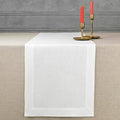 D'Moksha Homes Linen White Table Runner 120 Inches Long - 100% Pure Linen Dining Table Runner 14 x 120 Inch for Valentines, Spring, Easter - Machine Washable