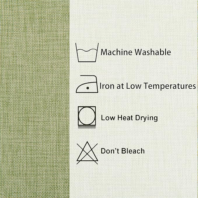 Hiasan Faux Linen Square Tablecloth - Wrinkle and Stain Resistant Washable Table Cloth for Kitchen Dining Room Holiday Table Cover for Dinner, Green, 70 x 70 Inch