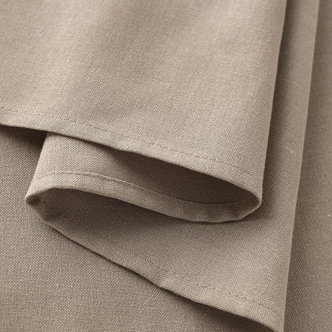 8 FT Khaki Large Tablecloths Linen Tablecloths for Rectangle Tables Patio Picnic Buffets Camping Barbecue Farmhouse Modern Neutral Fabric Tablecloth Rectangular Dining Table Cover 60x120 Inch
